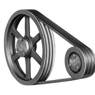 Can a cast iron pulley be used in a marine environment?